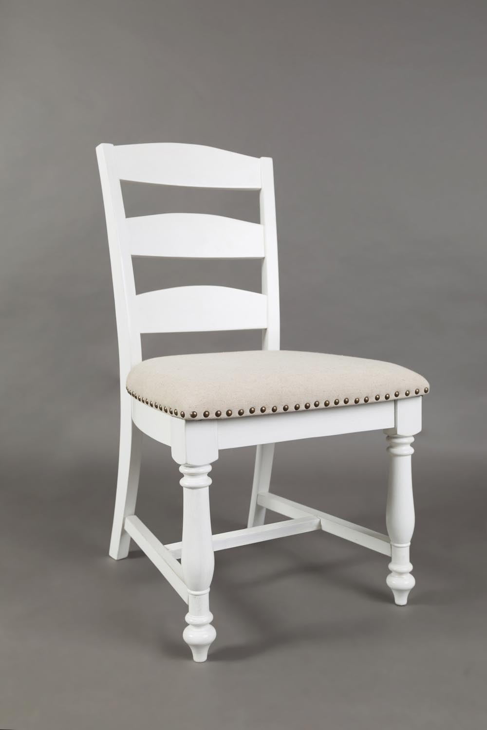 Castle Hill Ladder Back Dining Chair Antique White (Set of 2