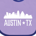 thumbnail image 4 of Inktastic Austin Texas Skyline Silhouette TX City Boys or Girls Baby Bib, 4 of 4