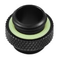 thumbnail image 1 of 2pcs G1/4 Thread Fitting Adapter Connector, Water Tube Connector Adapter for Computer Water Cooling System,  Performance, Black Long Short, 1 of 7