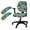 Boho Sunflower Galaxy - Multi, variant on LedBack Cute Dog Print Office Chair Seat Cover Set, 4Pcs, Stretchable Anti-Skid Office Chair Seat and Back Cover Set with Armrest Covers, Dustproof & Washable Rotating Boss Chair Slipcovers