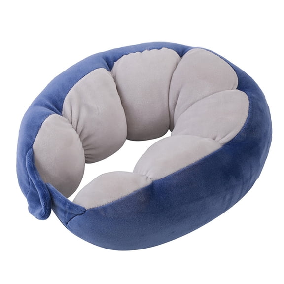Homerr U-shaped Travel Pillow Portable Travel Pillow Neck Support Cushion -Soft Breathable Washable Non-Fading Adjustable Airplane Car Travel Cushion Memory Foam Neck Pillow
