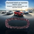 thumbnail image 6 of Car Accessories amlbb Car Mirror Cover with Diamond Mirror Decoration , Car Mirror Cover Mirror Accessories Elastic Plush , Car Mirror Female Cover Bling Car Accessories General Acce, 6 of 7