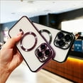 thumbnail image 2 of Compatible with iPhone 14 Pro Max Case MagSafe with Camera Lens Protector,Full Protection Clear Magnetic Case Compatible with MagSafe Anti-Scratch Case for iPhone 14 Pro Max Night Purple, 2 of 15