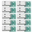 thumbnail image 2 of With 4 Pins 10Pcs Usb Type A Male Plug Adapter Board, Usb Cables, For Breadboard Design For Diy Usb Power Supply, 2 of 8