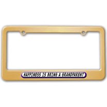 Happiness Is Being A Grandparent License Plate Frame