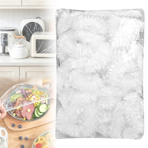 100Pc Clearance Under $3 Disposable Covers Protective Cover For Kitchen, Plastic Reusable Clear