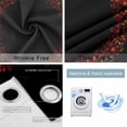 thumbnail image 4 of Red Spring Floral Blackout Curtains for Bedroom/Living Room, Thermal Insulated Kitchen Curtains, Ethnic Boho Summer Botanical Black Grommet Darkening Window Treatment Drapes 42"x63"x2, 4 of 8