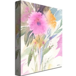 Trademark Art "Deep Pink Haze" Canvas Art by Shelia Golden