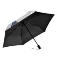 thumbnail image 2 of FORMRS Travel Umbrella Folding Auto Open Close Windproof Rain UV Protection, Gray Cartoon Houses, 2 of 8