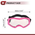 thumbnail image 4 of Gafas de montar en motocicleta Unique Bargains 1 Pc PC PU para hombres y mujeres, lentes claros, marco rosa, 4 of 6