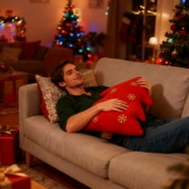 Hogloyecr Christmas Tree Pillows Cute Throw Cushion Easy To Use Winter Plush Throw Pillows Soft Christmas Decor for Sofa, Couch, Bed, Living Room H