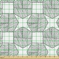 thumbnail image 2 of Ambesonne Geometric Fabric by the Yard Upholstery, Squares Stars and Streaks, 3 Yards, Dark Grey and White, 2 of 5