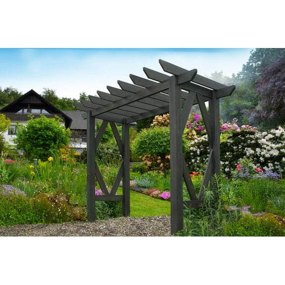 Vita 90.5"x 40"x 85" Summerwood, Cedar Arbor, Charcoal Black, VA68895