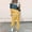 yellow, variant on CHUANK Sweatsuits 2pcs Sets Womens Jogger Set Long Sleeved Color Blocking Leisure Fashion Loose Round neck Two Piece Sweatpants Joggers Gray Size L