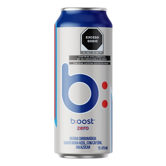 Bebida carbonatada boost sabor mora azul 470 ml