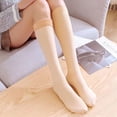 thumbnail image 5 of Calcetines de longitud media de color carne con terciopelo para mujer, color piel, hasta la rodilla, otoño e invierno, calcetines anchos hasta la rodilla, calcetines gruesos de tiro alto, calcetines, 5 of 5