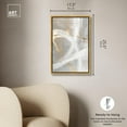 thumbnail image 5 of Silvered Spirals II Canvas Elegant Gold Abstract by Art Remedy, Gold Frame, 16" x 24", 5 of 7