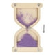 thumbnail image 3 of Reloj de arena de madera Montessori, tablero de actividades, material para actividades de aprendizaje de habilidades básicas violeta claro, 3 of 9