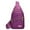 Purple, variant on Jierger Crossbody Bags for Women Men Hiking Sling Bag Bakpack with Earphone Hole Shoulder Strap Body Bag for Traveling Hiking