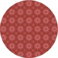 thumbnail image 1 of Ahgly Company Indoor Square Patterned Shocking Orange Area Rugs, 3' Square, 1 of 6