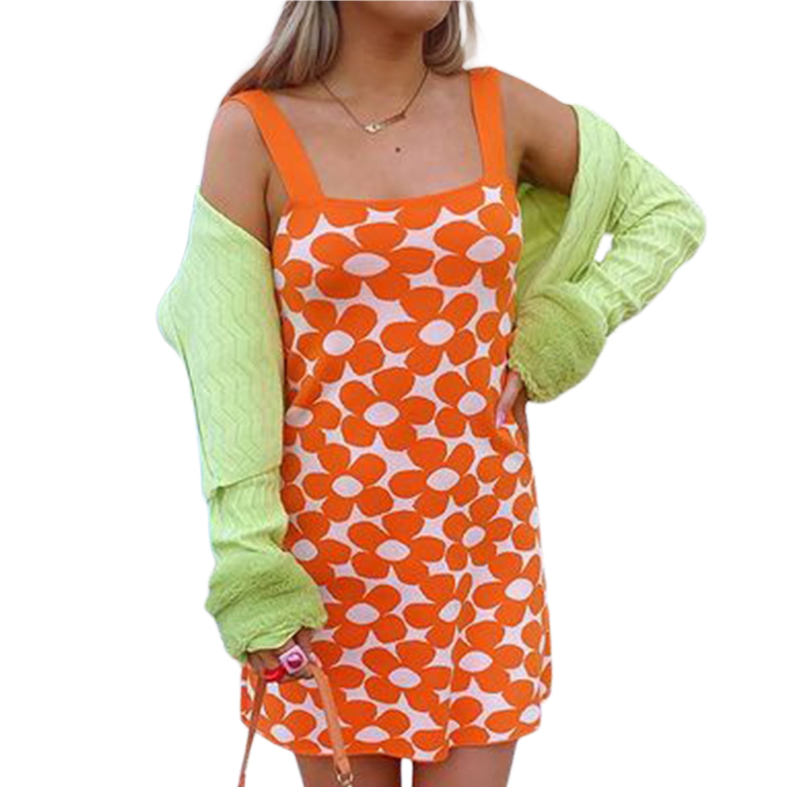 FOCUSNORM Floral Print Knitted Cami 