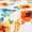 Orange, variant on Lush Decor Percy Bloom Floral Cotton Reversible Quilt, Full/Queen, Tangerine/Blue, 3-Pc Set