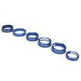 thumbnail image 3 of Ac Button Trim Air Conditioner Button Cover Audio Button Trim Headlamp Button Cover 6PCS AC Audio Headlight Button Covers Blue Short Type Replacement For   4-Wheel Drive Trailer, 3 of 8