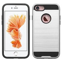 For Apple iPhone 8/7/6s/6 Plus Case, [10 FT Military Grade Drop Protection] [Non-Slip] Heavy Duty Shockproof Case for iPhone 7/8 Plus 5.5” Silver