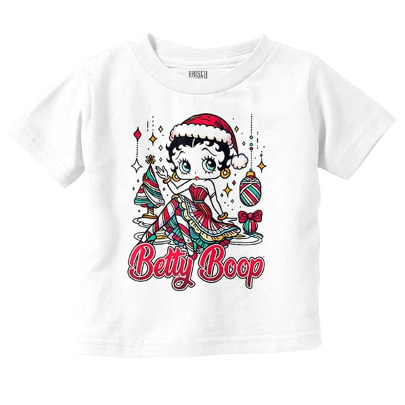 Betty Boop Christmas Ms. Santa Claus Toddler Baby Girl T Shirt Brisco Brands 6M