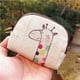 thumbnail image 2 of Monedero de algodón y lino con estampado de dibujos animados, monedero corto, monedero de tela, bolso para mujer, 2 of 4