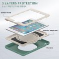 thumbnail image 4 of Case de tabletas para iPad Mini 1/2/3, cubierta protectora a prueba de golpes de servicio pesado con soporte giratorio de 360 grados Ikkle iPad mini 1/2/3, 4 of 10