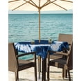 thumbnail image 3 of Hokiten Outdoor Tablecloths with Umbrella Hole & Zipper, Blue Love Heart 60x60 Inch Square Tablecloths, Boho Ethnic Modern Funny Tie Dye Art Waterproof Table Cloth, Patio/Pool/Picnic Table Covers, 3 of 7