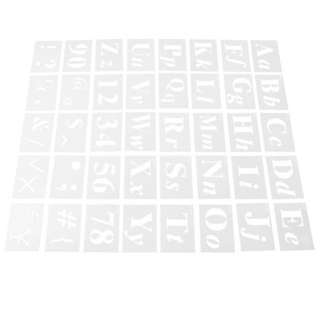 Luxshiny 40Pcs Reusable Spray Paint Stencils for Fabric Creative Letter and Number