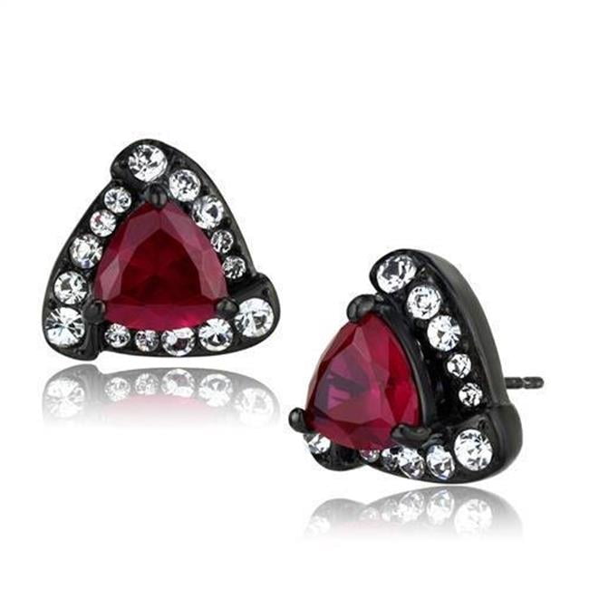 Alamode TK2272 Women IP Black Stainless Steel Earrings ...