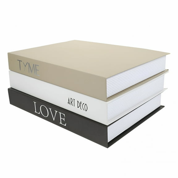 LAMIRO 3 Pcs Imitation Book Decoration Simulation Fake False Books Prop Tabletop Crafts Office Faux Books for Decoration