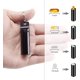 thumbnail image 5 of Llavero pequeño de caja de pastillas de bolsillo, paquete de 2 pack, mini organizador portátil de la píldora de aleación de aluminio, contenedor para bolso, soporte de la píldora de metal impermeable, Feliz Sencillez, 5 of 5