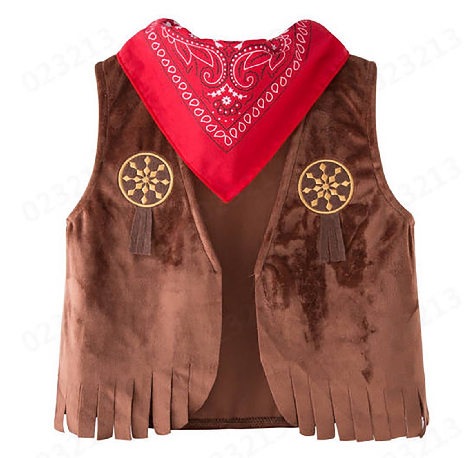 Aocisk Boys Outfit Set May's Baby Western Cowboy Style Kid Set for Adventure Dress-Up Events Themed Parties Halloween Brown 3-4 Years