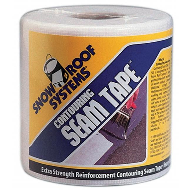 Snow Roof/KST Coatings ST50 4" x 50' White Lightweight Polyester Seam Tape for Smooth Surface