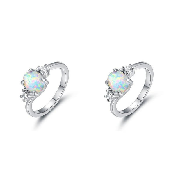 Anillo de plata Sonducket para niña diamantes de imitación Tamaño 10