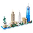 thumbnail image 1 of Yajie New York Skyline Micro Mini Blocks Building Set Collection Model Kit - Juguete de arquitectura urbana detallada para adultos y niños mayores de 14 años (3452 piezas), 1 of 5