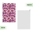thumbnail image 2 of Kdxio Orchids Flowers Pattern Golf Towel (24" X 16") with Carabiner Clip - The Convenient Golf Cleaning Towel, 2 of 8