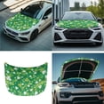 thumbnail image 7 of Yuyamidu Green Leaf Car Side View Mirror Covers St. Patrick's Day Auto Front Hood Cover 3 Piece Car Hood Cover Protector with Exterior Rear View Mirror Covers Wrap Car Decor, 7 of 7