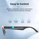 thumbnail image 5 of AI Smart Glasses Chat GPT Integrado, Cámara de 8MP, Traducción Aai 26 Idiomas, Asistente y Control por Voz, WiFi 2,4g, Gafas Inteligentes Bluetooth 5.4, Memoria Integrada de 16GB, 5 of 9