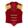 thumbnail image 6 of Sxiwei Women's Adult Fancy Dress Stage Performance Velvet Lapel Vest Top Waistcoat for Halloween Red XL, 6 of 8