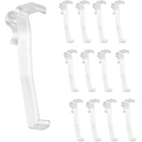 Yoqb 3.5 Inch Clear Plastic Valance Clips (12 Pieces) for Horizontal Blinds A109