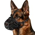 thumbnail image 1 of Dog Muzzle, Soft Breathable Adjustable Basket Muzzle for Dogs, Prevents Chewing Biting Scavenging, Allows Drinking Eating, Ideal for Grooming Trimming Training, 1 of 7