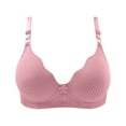 thumbnail image 2 of CHUANK Women‘s Full Coverage Underwire Bra Minimizer Plus Size Lace Comfortable Cushion Strap Wine 36, 2 of 6