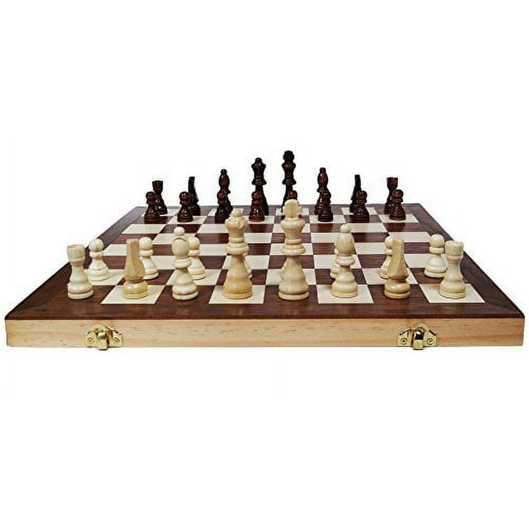 15.3 Personalized Chess Set Handmade, Sets With Metal Pieces, Schach,  Custom Set, Board Storage - Yahoo Shopping