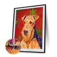 thumbnail image 2 of Kit de pintura artesanal 5D Navidad perro completo redondo Likrtyny, 2 of 9