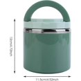 thumbnail image 2 of 630ml Food Flask for Hot Food with Handles, Portable Stainless Steel Vacuum Thermo Food Jar, Reusable Insulated Food Container, 2 of 5